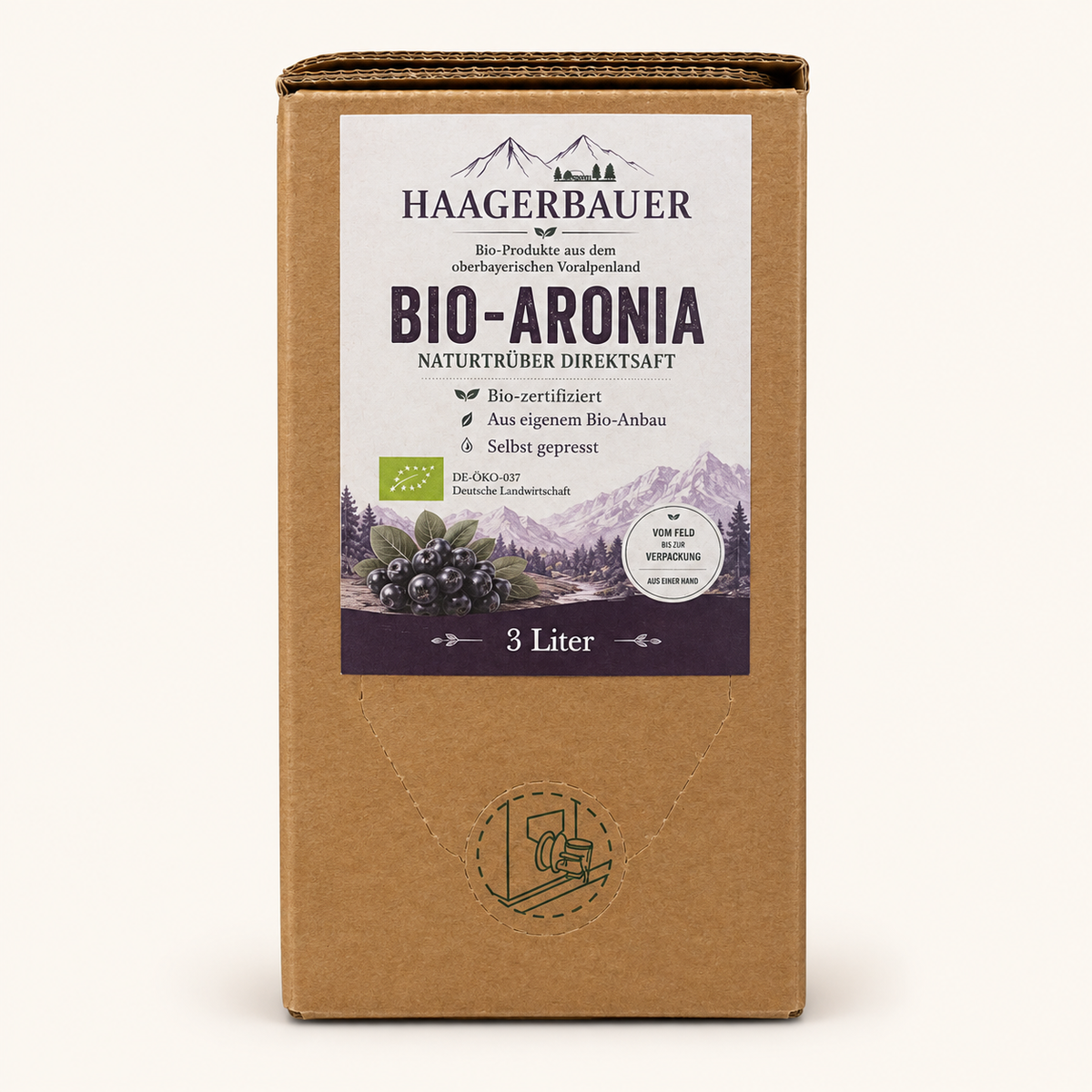 Bio-Aronia Direktsaft 3 l Vorratspackung